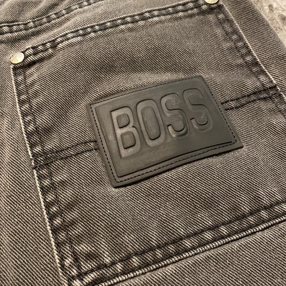 Boss Juniors Dark Gray Jean Shorts - Size 17 / 18 - Picture 10 of 12
